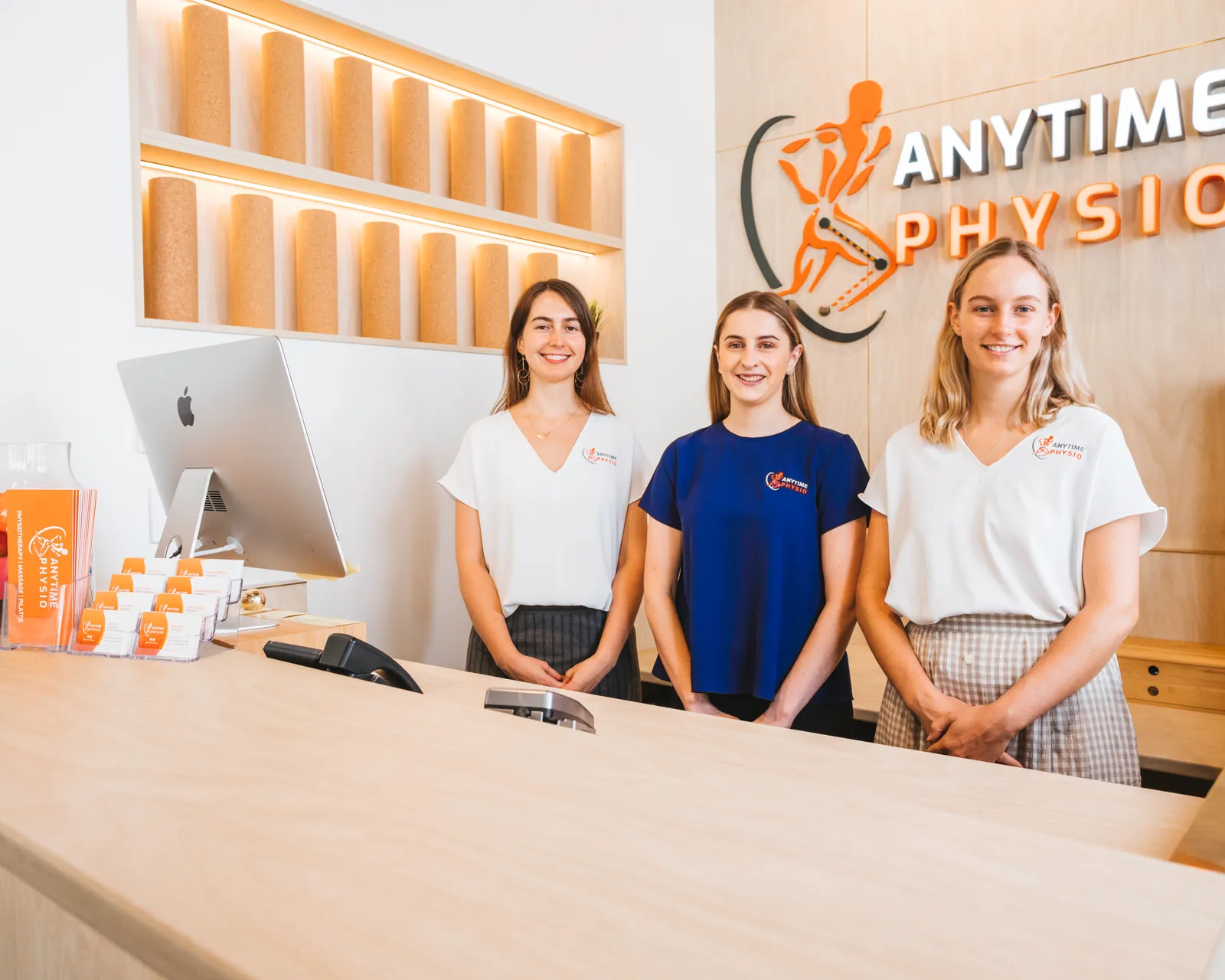 The Anytime Physio team caring for patients at the Newstead clinic