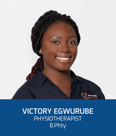 Profile Photo - Victory is a Sports Physiotherapist with an interest in knee pain and paediatric physio servicing Newstead, Teneriffe and New Farm Physio